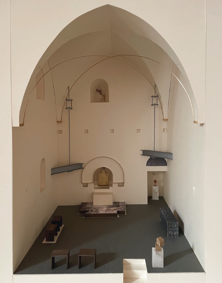 Modell der restaurierten Kapelle